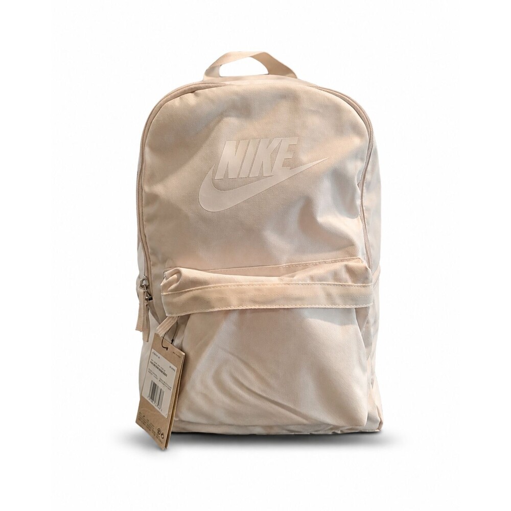 Clean Nike Backpack. Soft neutral style. Ready for every day.